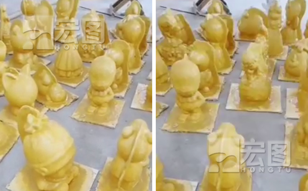 石膏工藝品娃娃硅膠模具實例-貴州工藝品廠